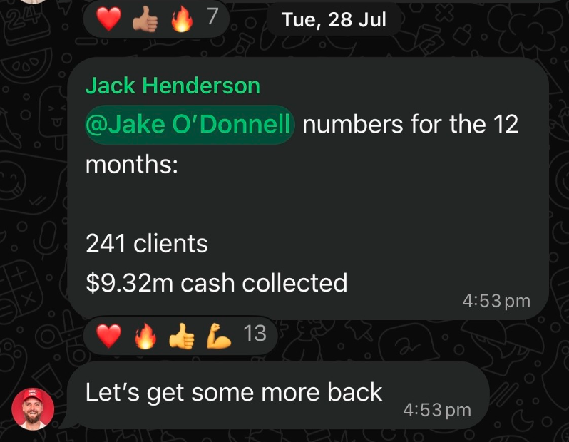 Message from Jack Henderson